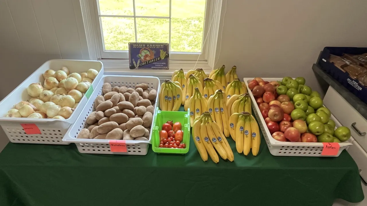 Fresh produce at the pantry